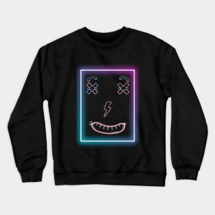 Funny Emot Neon Smile Crewneck Sweatshirt